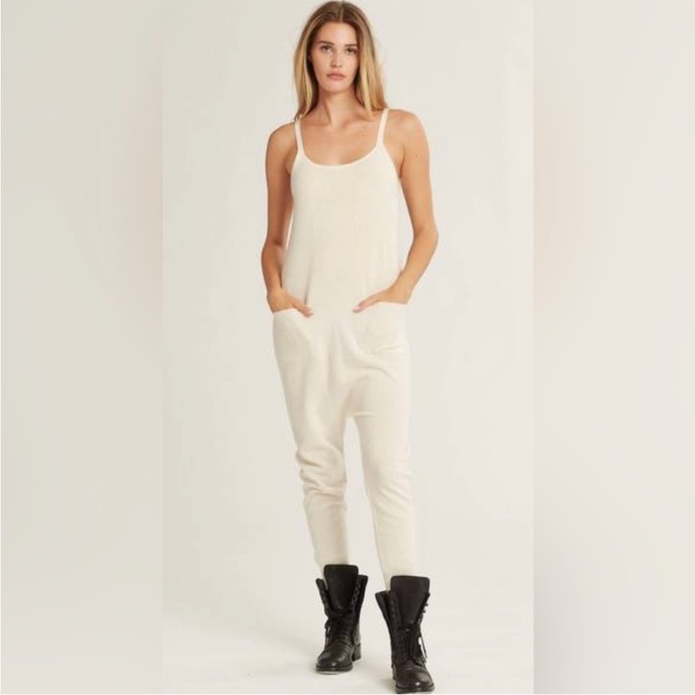 NAKED CASHMERE Patti jumpsuit, cream, size small. Worn once